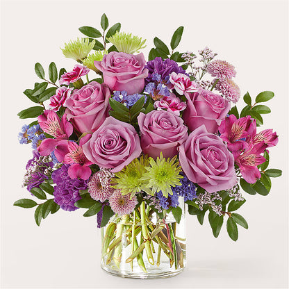 Glass Half Full Bouquet –  The Love Bug Flowers, Timmins ON