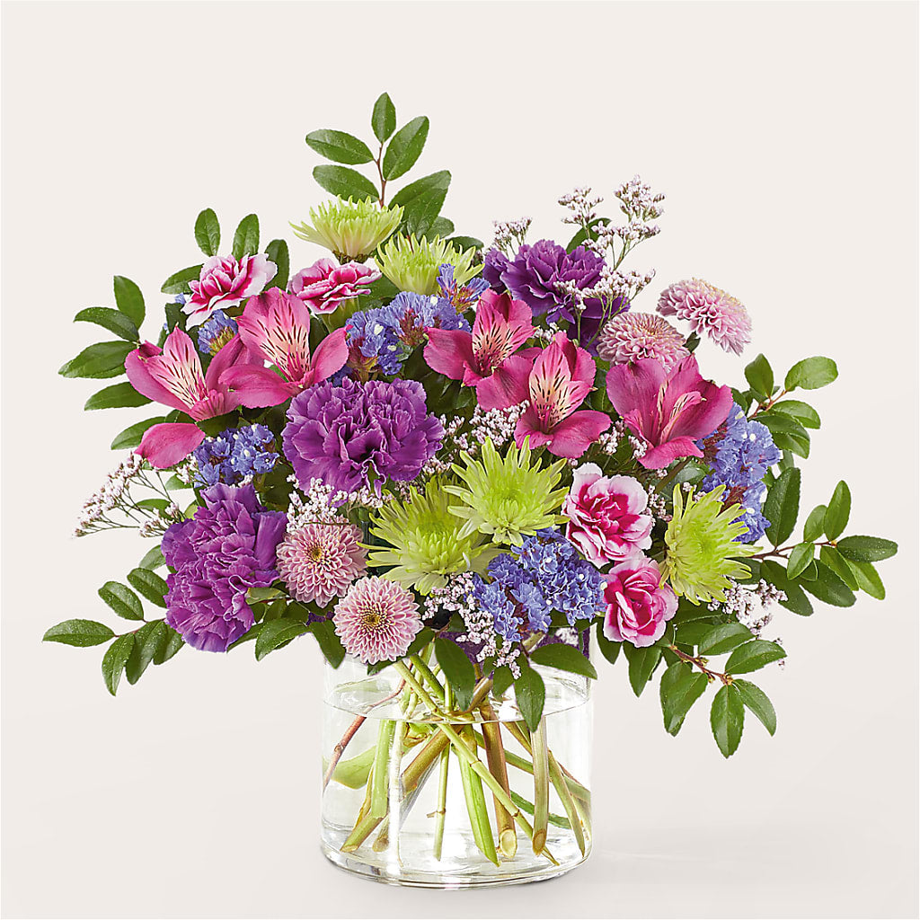 Glass Half Full Bouquet –  The Love Bug Flowers, Timmins ON