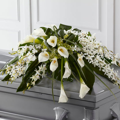 Angel Wings Casket Spray –  The Love Bug Flowers, Timmins ON