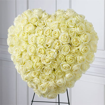 Elegant Remembrance Standing Heart –  The Love Bug Flowers, Timmins ON