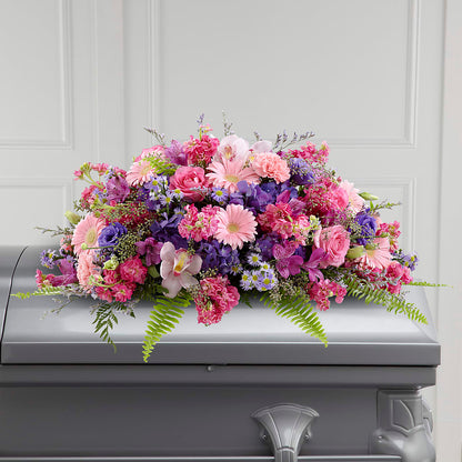 Glorious Garden Casket Spray –  The Love Bug Flowers, Timmins ON