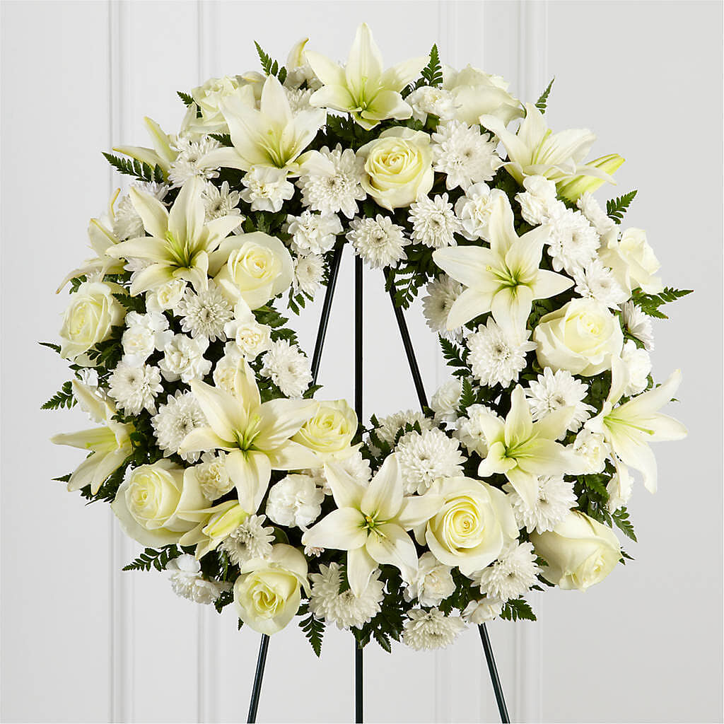 Treasured Tribute Wreath –  The Love Bug Flowers, Timmins ON