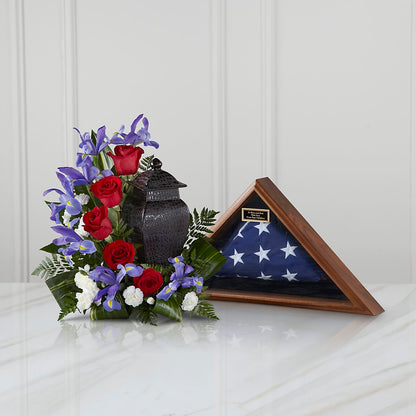 Patriotic Tribute Arrangement –  The Love Bug Flowers, Timmins ON