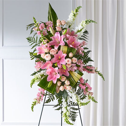 Elegant Embrace Standing Spray –  The Love Bug Flowers, Timmins ON