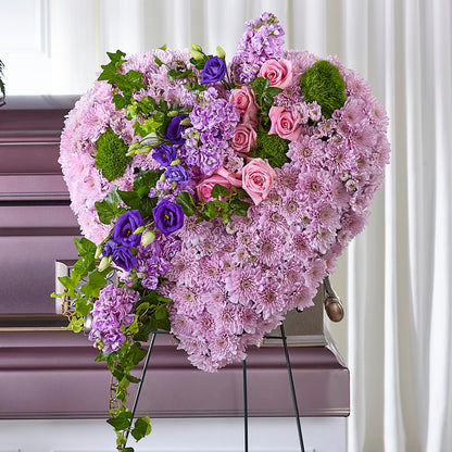 Treasured Love Standing Heart –  The Love Bug Flowers, Timmins ON