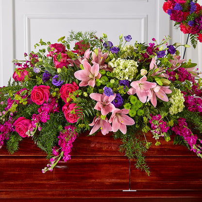 Radiant Tribute Casket Spray –  The Love Bug Flowers, Timmins ON