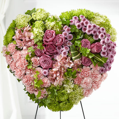Heartwarming Standing Heart –  The Love Bug Flowers, Timmins ON