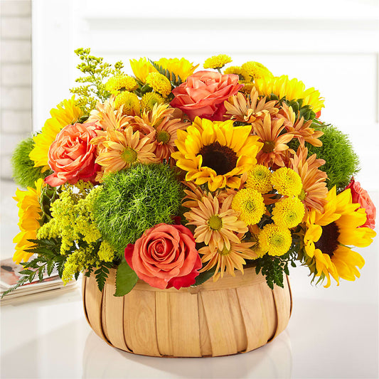 Harvest Sunflower Basket –  The Love Bug Flowers, Timmins ON