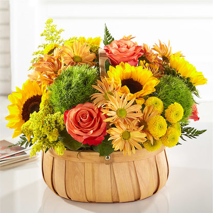 Harvest Sunflower Basket –  The Love Bug Flowers, Timmins ON
