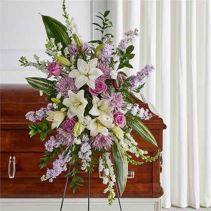 Grateful Hearts Standing Spray –  The Love Bug Flowers, Timmins ON