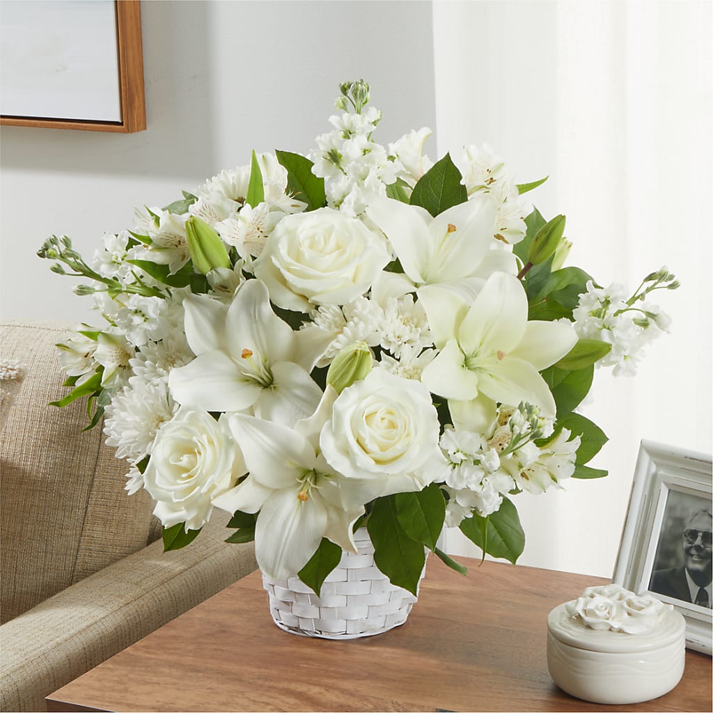 Peaceful Reflections Arrangement –  The Love Bug Flowers, Timmins ON