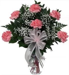 6 Carnation Bouquet –  The Love Bug Flowers, Timmins ON