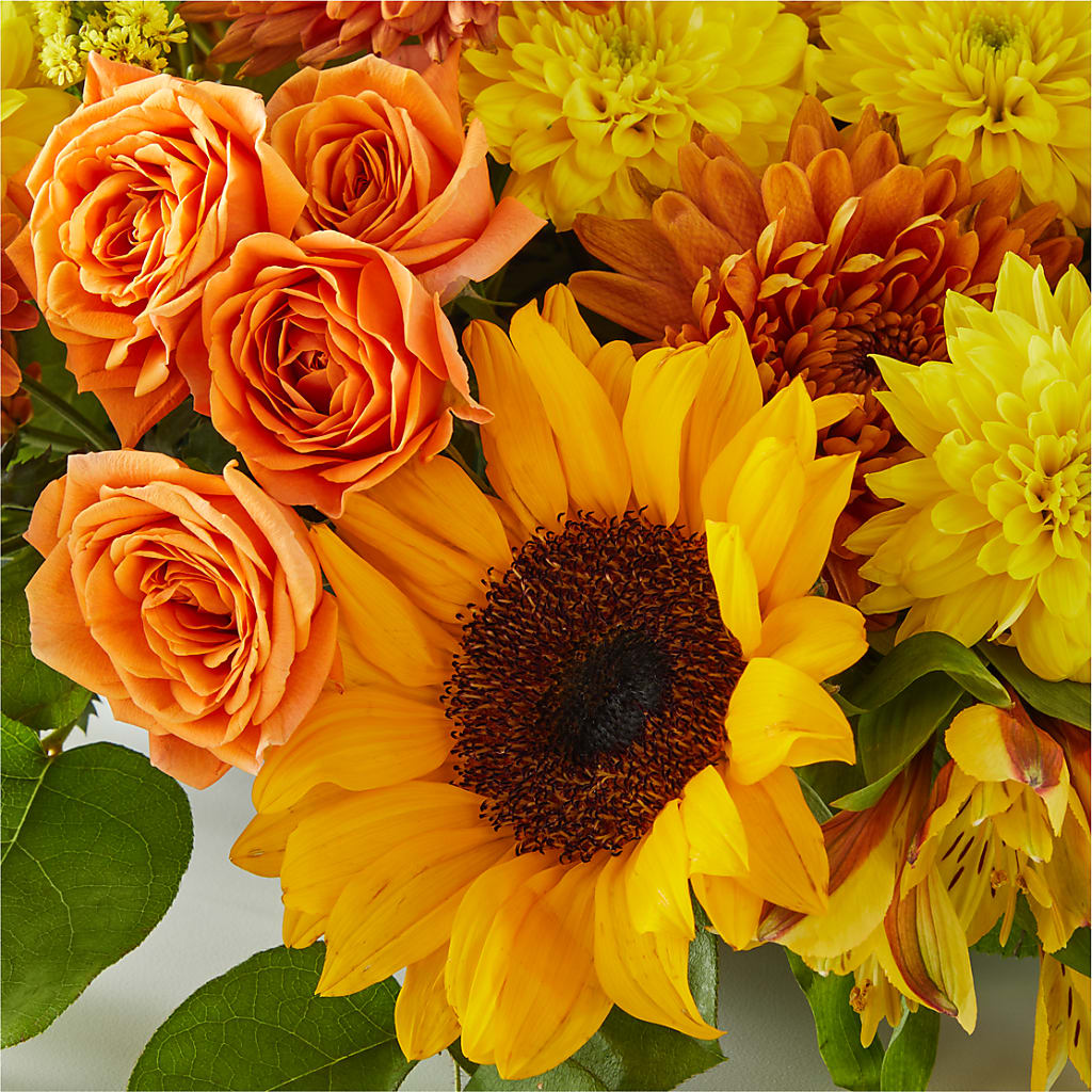 Autumn Harmony Centerpiece –  The Love Bug Flowers, Timmins ON