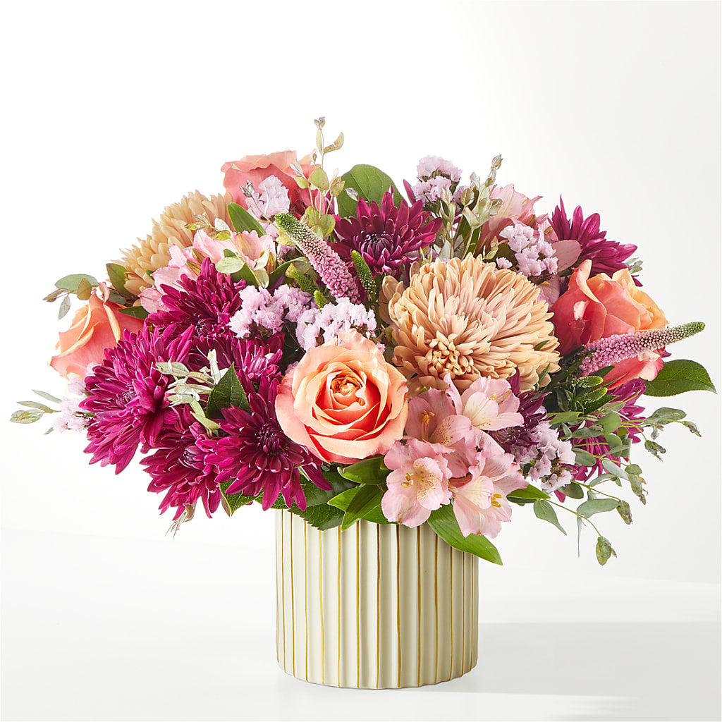 Berry Cobbler Bouquet with Ivory Vase –  The Love Bug Flowers, Timmins ON