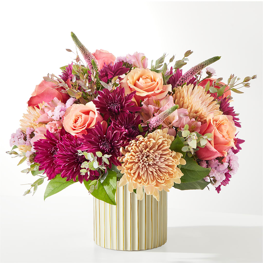 Berry Cobbler Bouquet with Ivory Vase –  The Love Bug Flowers, Timmins ON