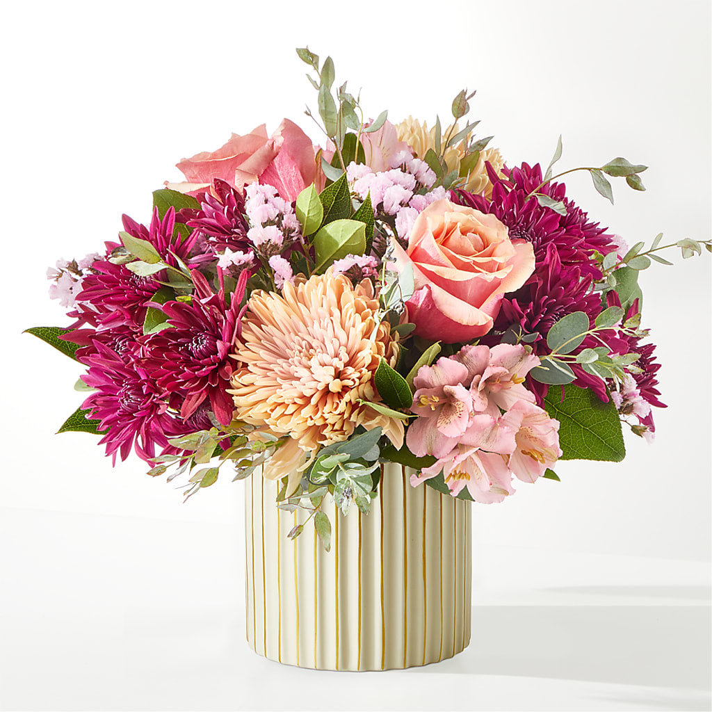 Berry Cobbler Bouquet with Ivory Vase –  The Love Bug Flowers, Timmins ON