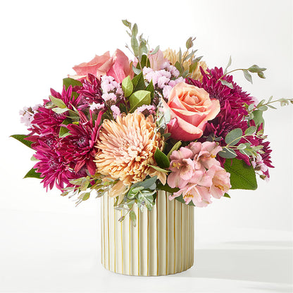 Berry Cobbler Bouquet with Ivory Vase –  The Love Bug Flowers, Timmins ON