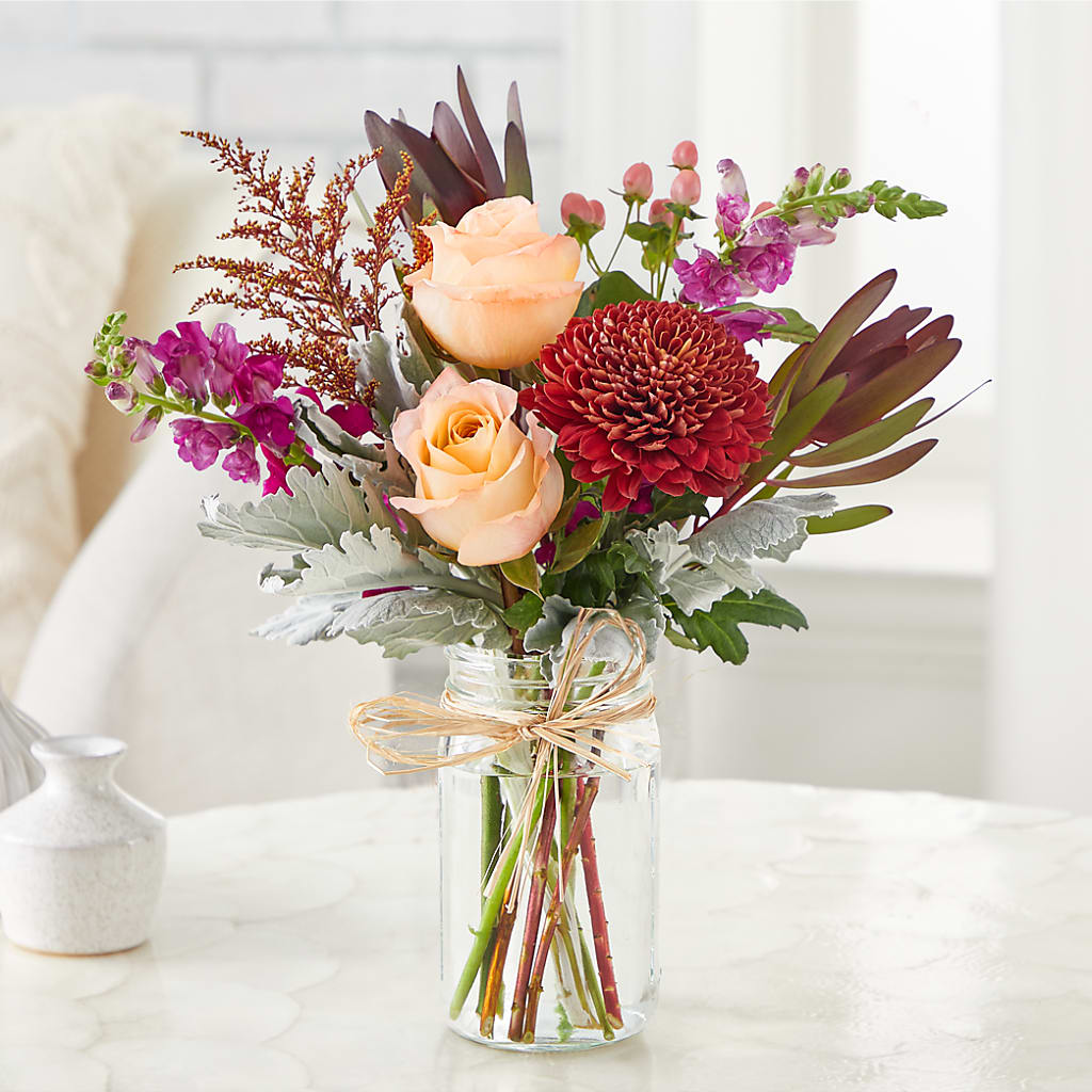 Moody Hues Bouquet –  The Love Bug Flowers, Timmins ON