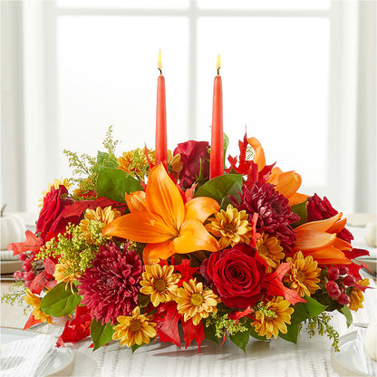 Autumn's Embrace Centerpiece –  The Love Bug Flowers, Timmins ON