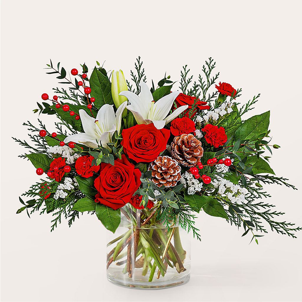 Best in Snow Bouquet –  The Love Bug Flowers, Timmins ON
