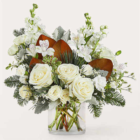 Fresh Snowfall Bouquet –  The Love Bug Flowers, Timmins ON