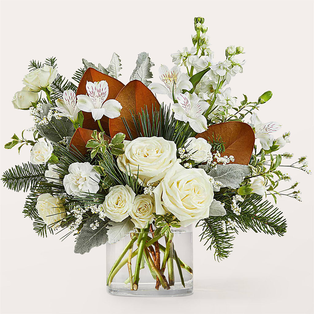 Fresh Snowfall Bouquet –  The Love Bug Flowers, Timmins ON