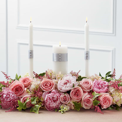 Worldwide Romance Unity Candle Arrangement –  The Love Bug Flowers, Timmins ON
