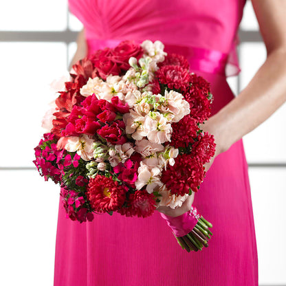 Pink Effervescence Bouquet –  The Love Bug Flowers, Timmins ON
