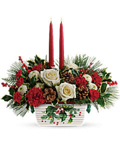 Halls Of Holly Centerpiece